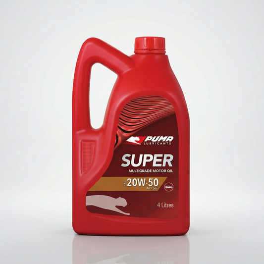 Puma Motor Oil (Super) | SAE 20W-50 | Multigrade | Petrol Engine Oil | 4L