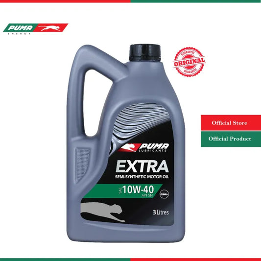 Puma Motor Oil (Extra) SAE 10W-40 Semi-Synthetic Petrol Engine Oil 3L