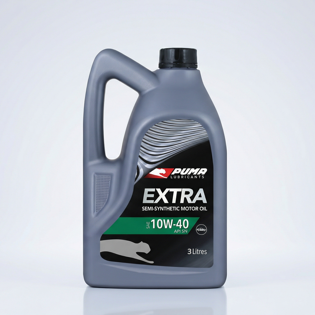 Puma Motor Oil (Extra) | SAE 10W-40 | Semi-Synthetic | Petrol Engine Oil | 3L